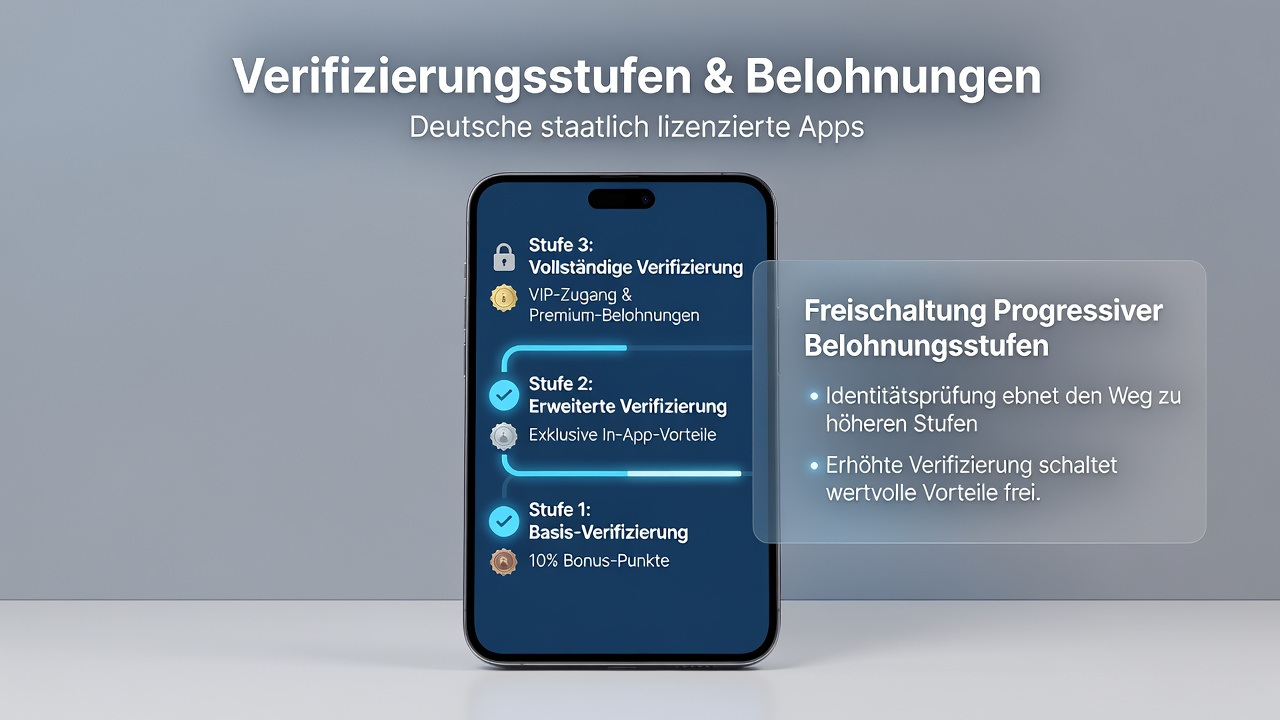 Mobile Nutzer erreichen gestaffelte Belohnungen durch Verifizierung in lizenzierten Apps